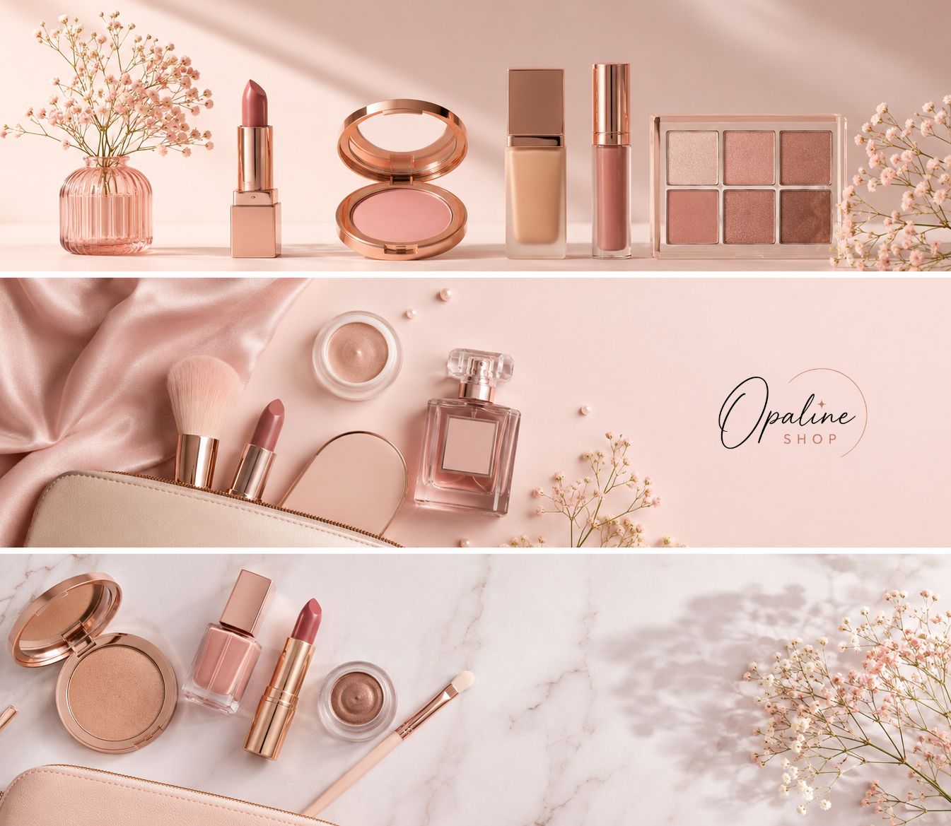 Productos de belleza disponibles en Opaline Shop